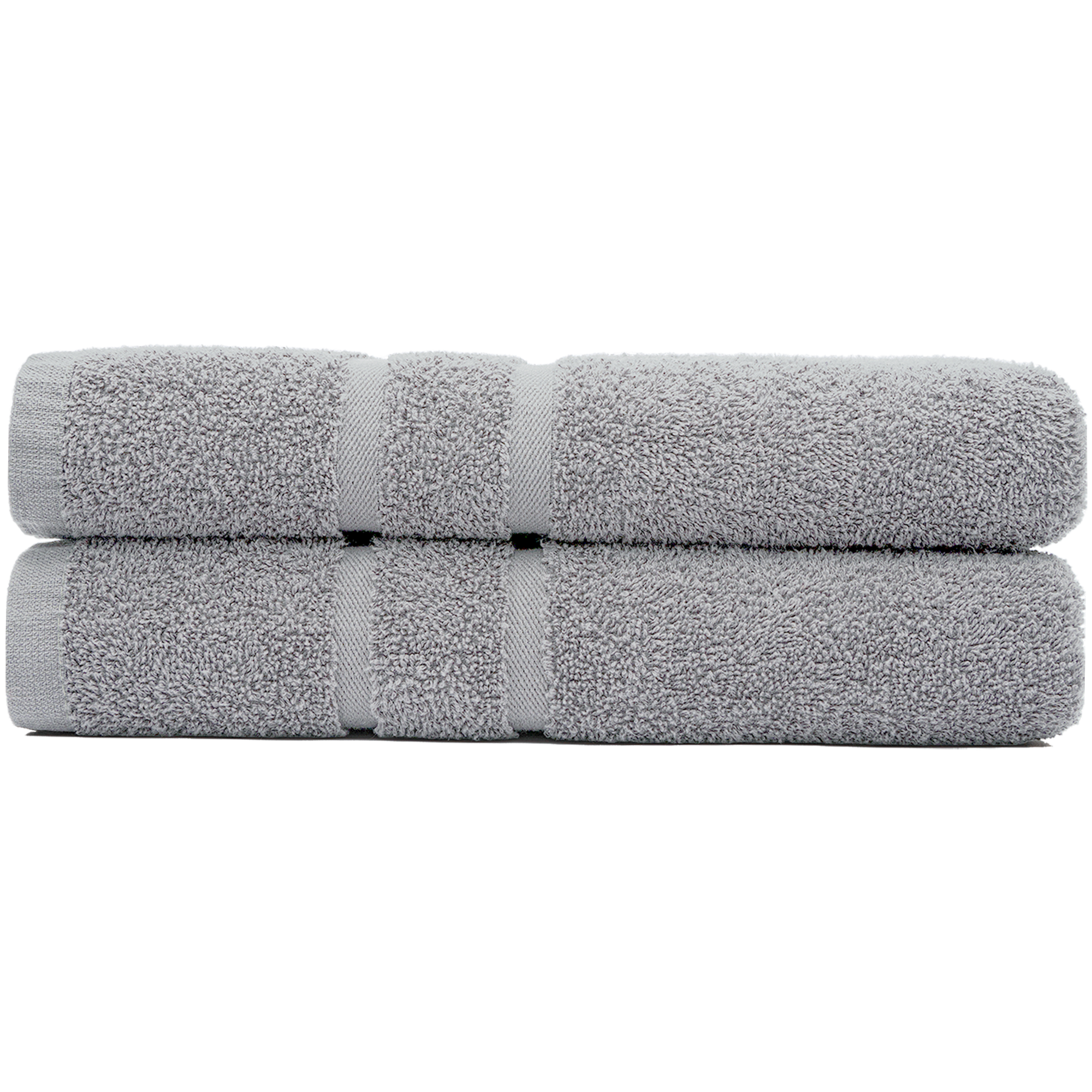 Light grey bath towels two pack